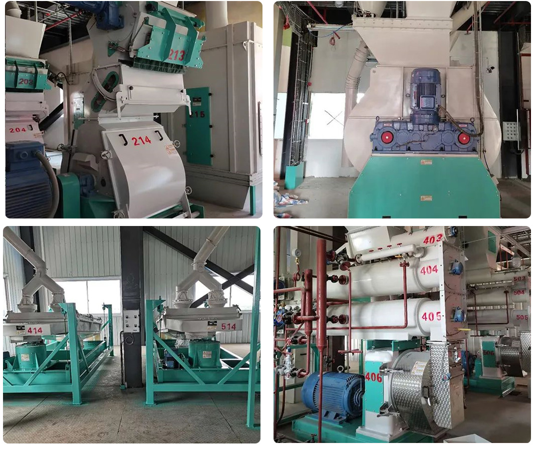 Anhui double-line SZLH420 livestock and poultry feed production line completed and put into production