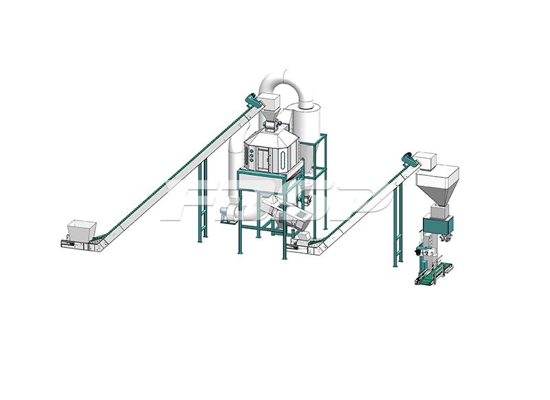 2-3t/h urban kitchen waste bio-organic fertilizer production line