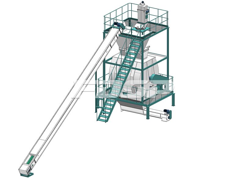 2-3t/h urban kitchen waste bio-organic fertilizer production line