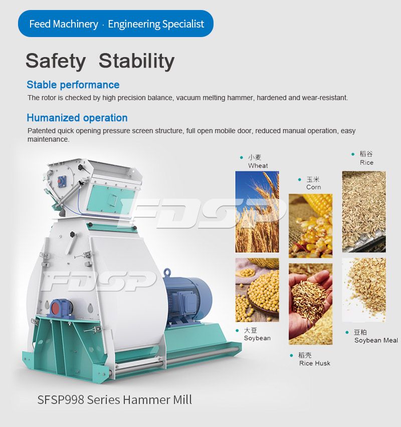 SFSP998 Series Tear Circle Hammer Mill