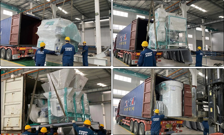 FDSP successfully completed the export delivery for full set of aquatic feed production line, rushed to Uzbekistan