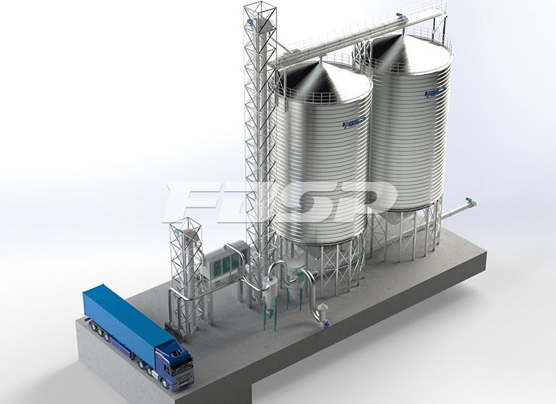 2-1000T wheat steel silo project in brew