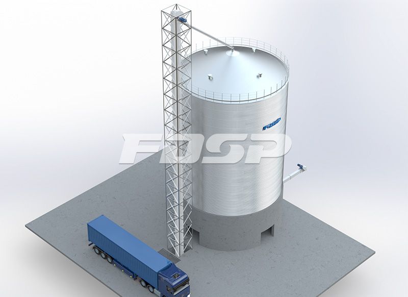Brewing industry 1-1500T sorghum silo pr