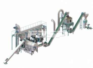 4-6 tph sludge and sawdust mixed granulation production line