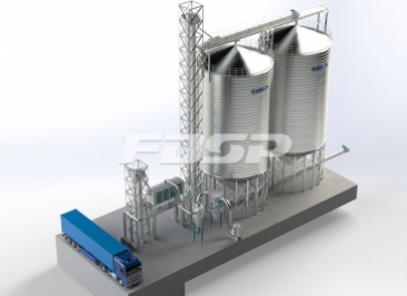 2-1000T wheat steel silo project in brewing industry