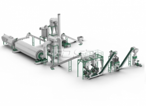 4-6tph crop waste pellet production line