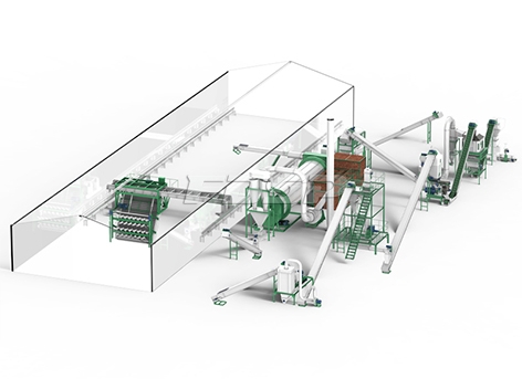 1.5-2.5t/h sheep manure organic fertilizer pellet production line