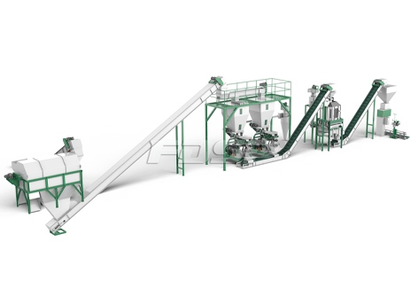 1.5-2.5t/h biomass sawdust pellet production line