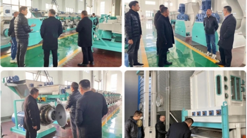 Warmly welcome the leaders of Shandong Binzhou Agricultural Bureau to visit Liangyou Stock for inves