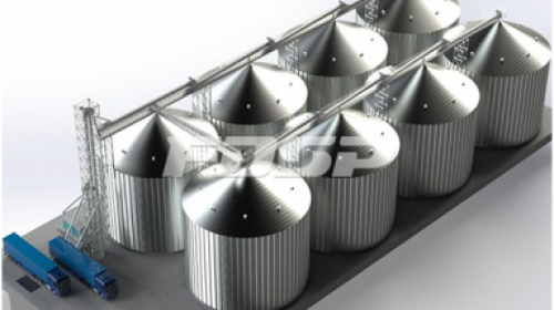 &quot;Four in one&quot; storage technology of grain steel warehouse